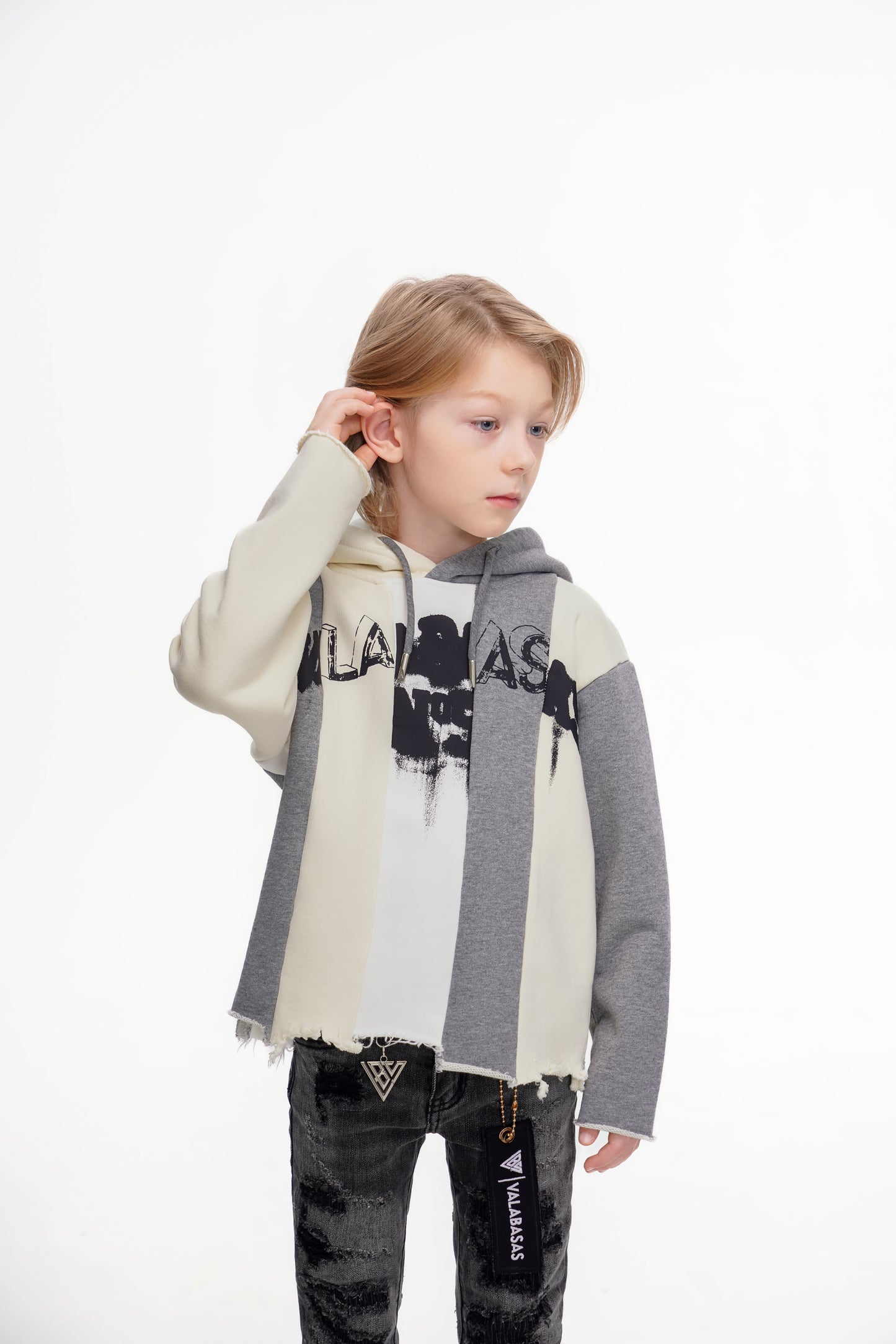 Slipped Kids Hoodie Grey