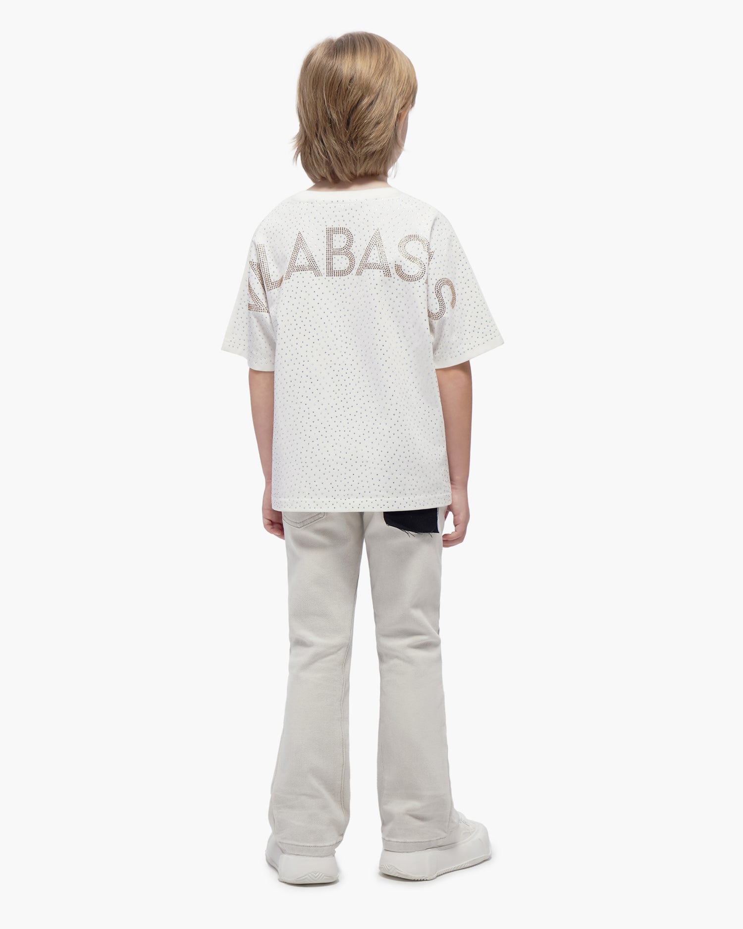 Kids Jr.Stacked Snow Grey Jeans