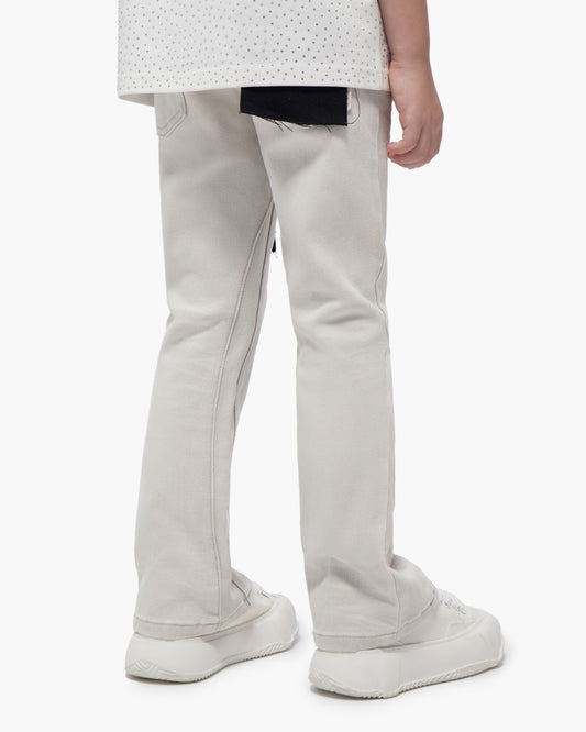 Kids Jr.Stacked Snow Grey Jeans