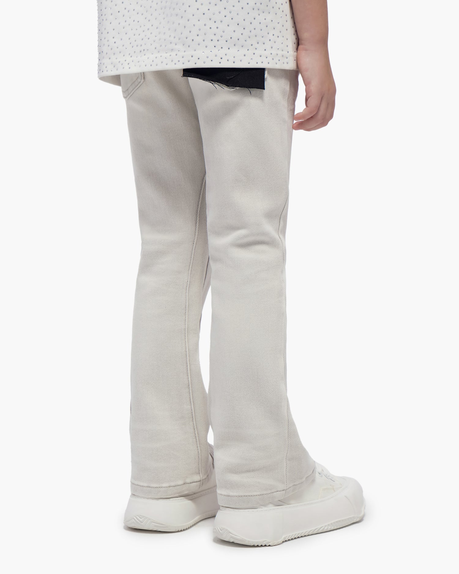 Kids Jr.Stacked Snow Grey Jeans