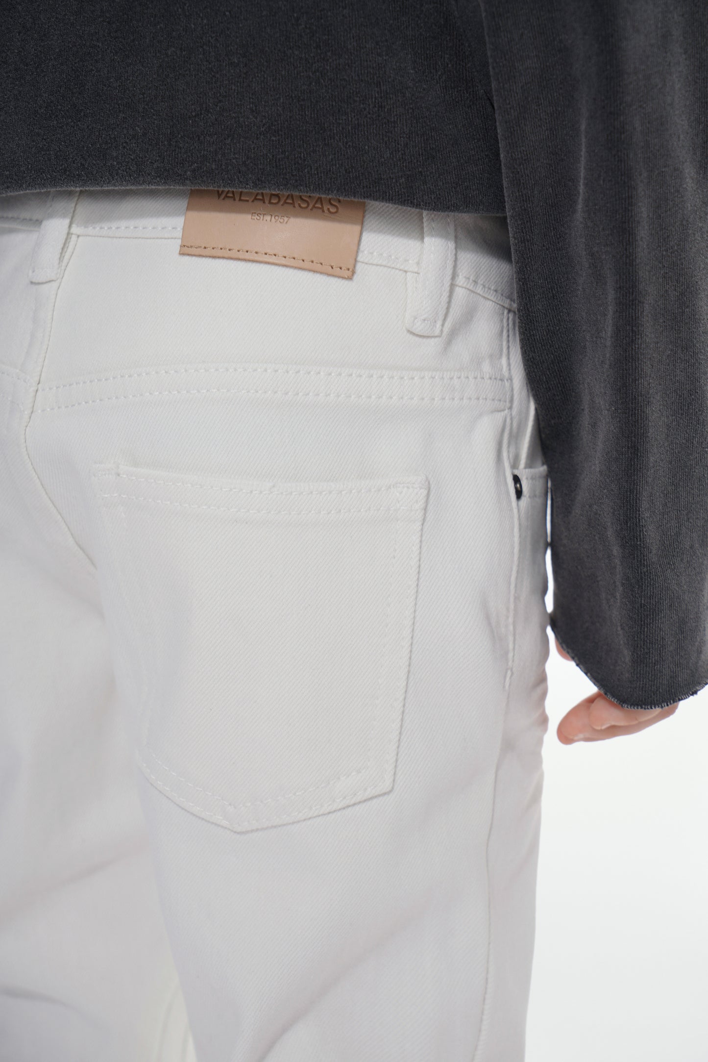 Jr.Stacked Kids Jeans White