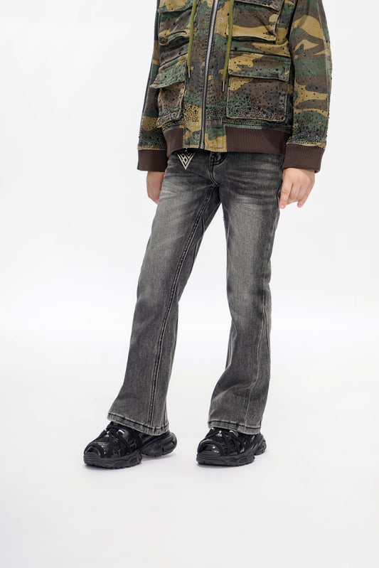 Jr.Stacked Kids Grey Jeans