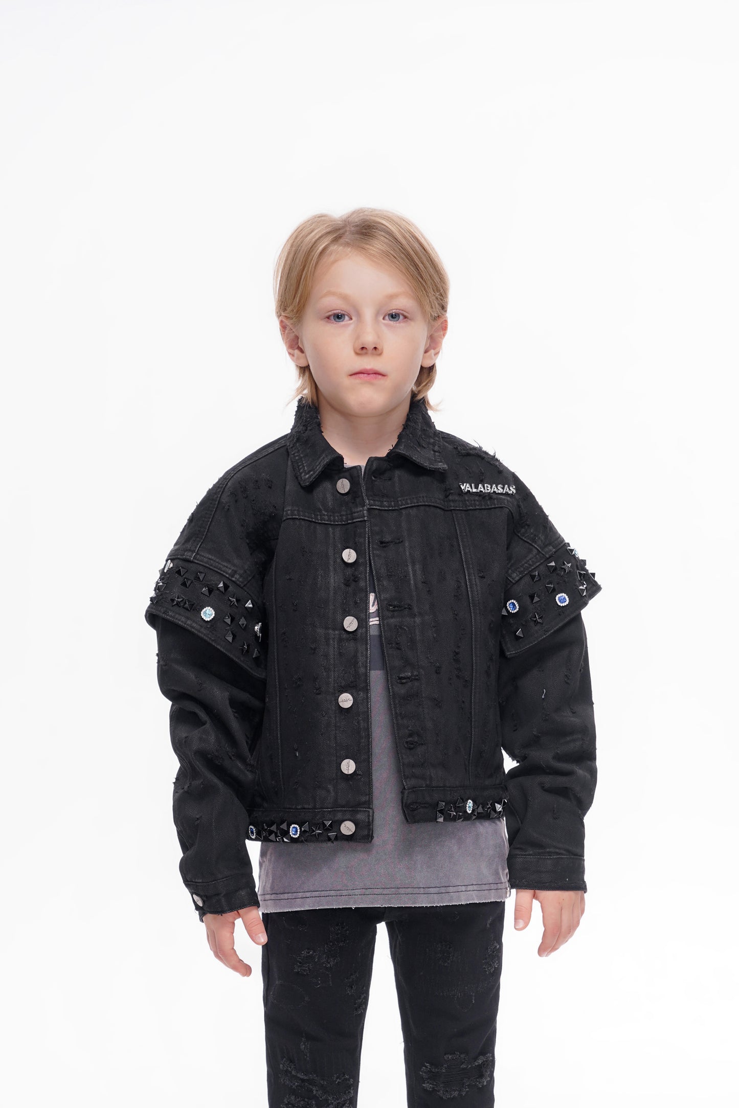 Scanvege Black Waxed Jacket Kids