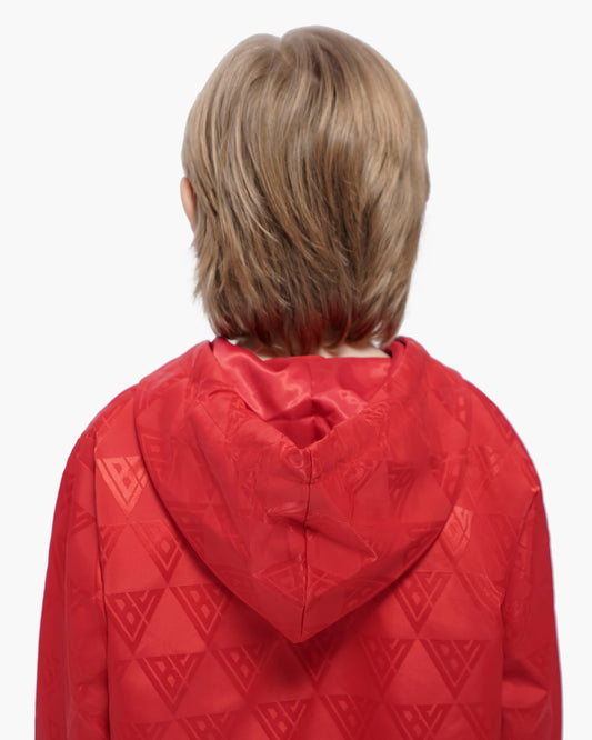 Kids Monogram 2.0 Red Windbreaker Jacket