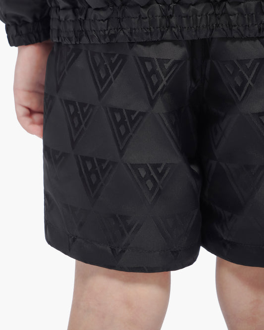 Kids Signature 2.0 Black Nylon Shorts