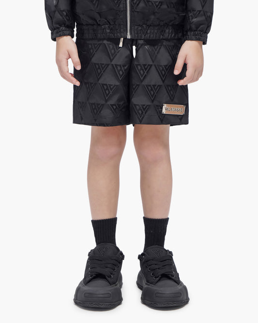 Kids Signature 2.0 Black Nylon Shorts