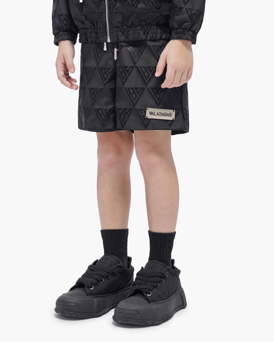 Kids Signature 2.0 Black Nylon Shorts