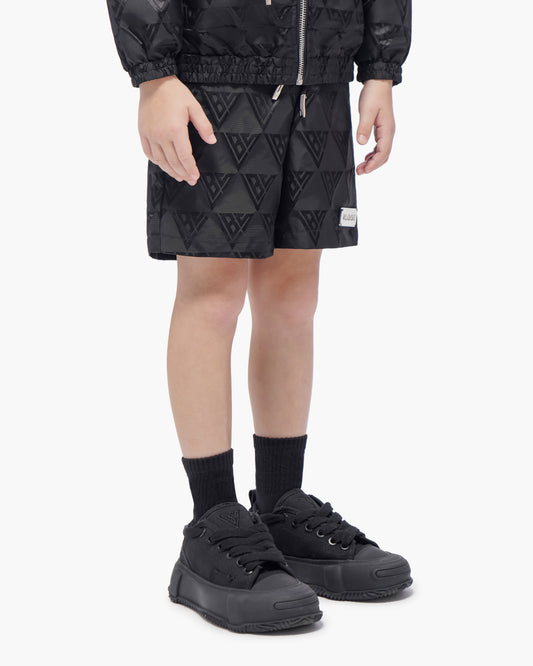 Kids Signature 2.0 Black Nylon Shorts