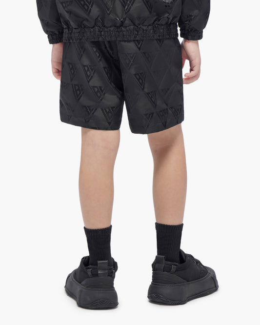 Kids Signature 2.0 Black Nylon Shorts