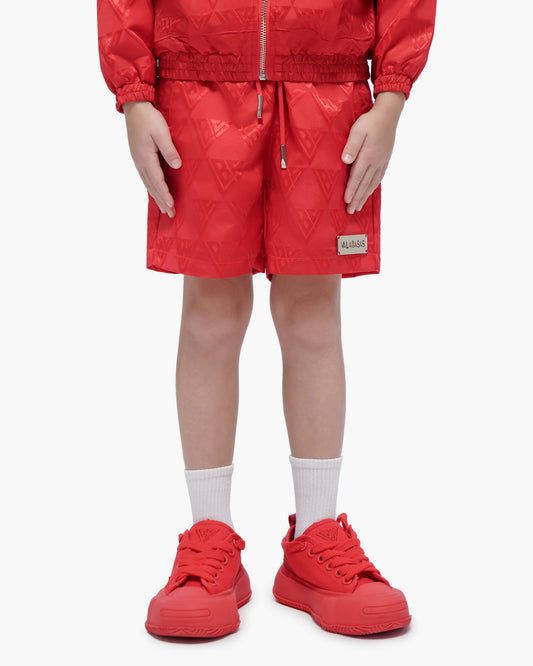 Kids Signature 2.0 Red Nylon Shorts