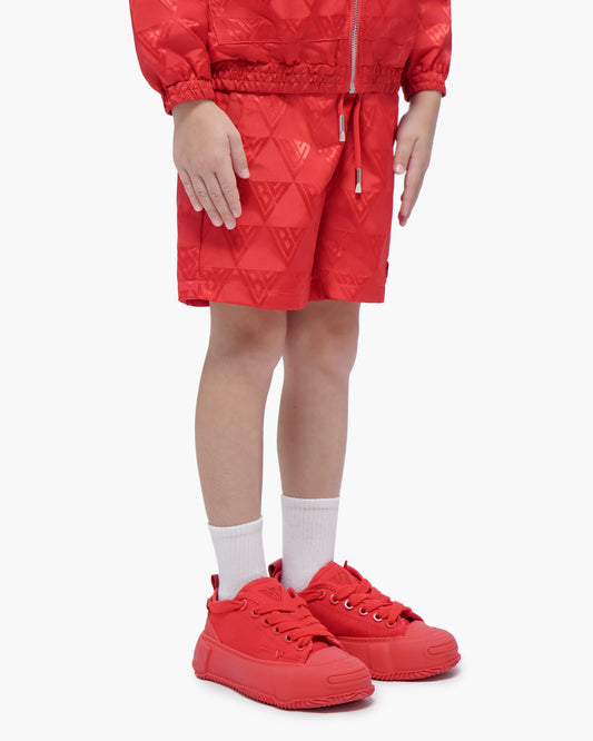 Kids Signature 2.0 Red Nylon Shorts