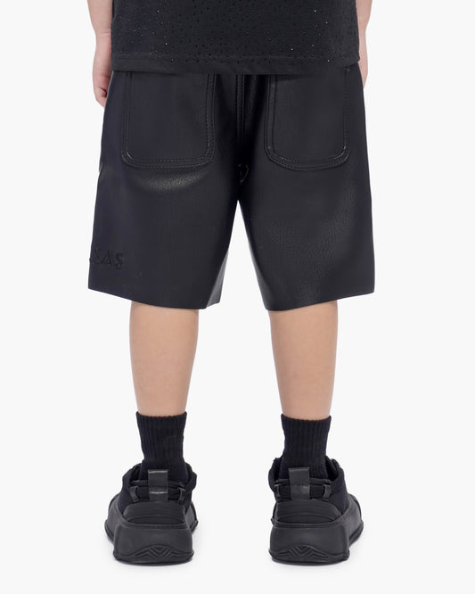 Kids Jr.Shorts Black Leather