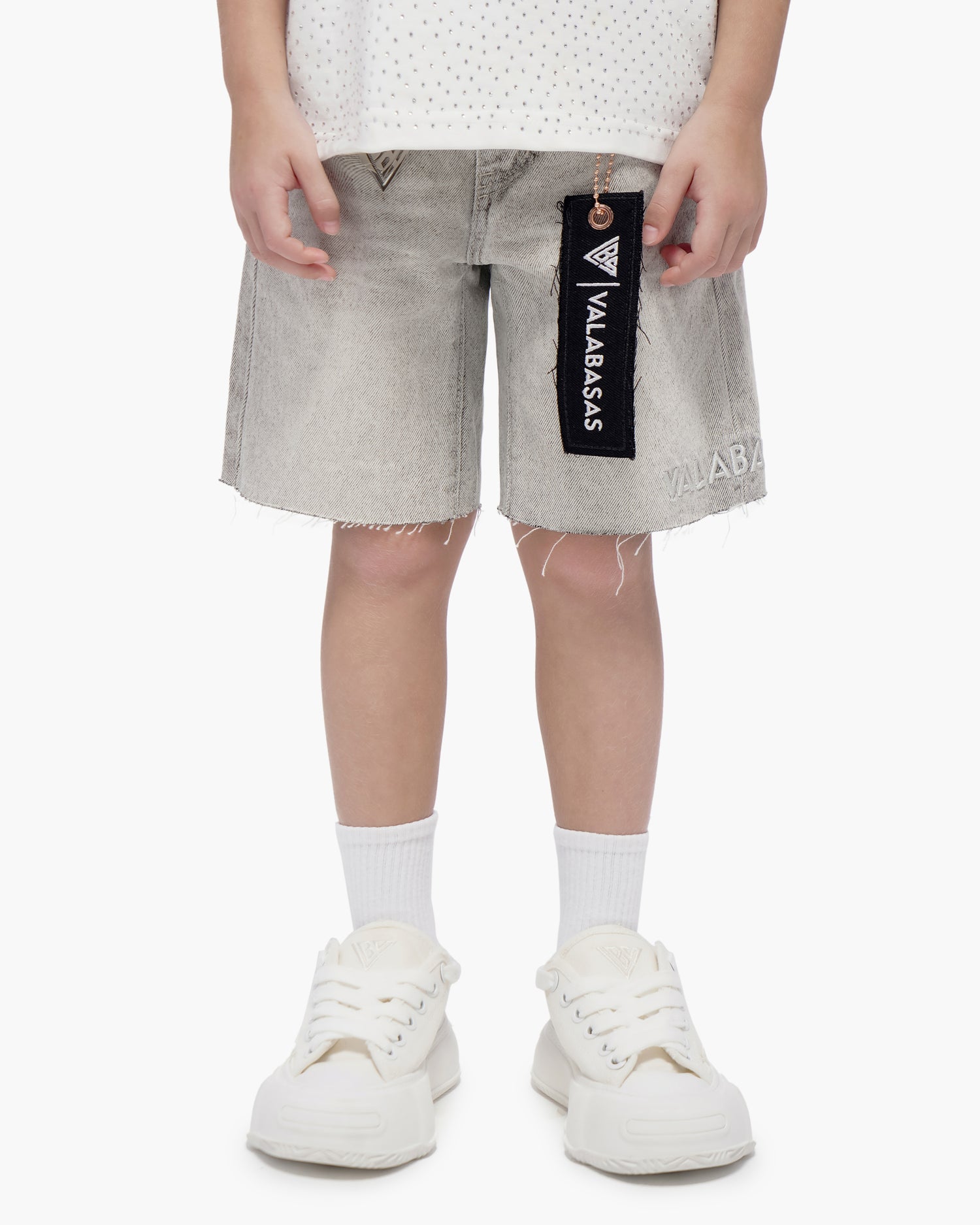 Kids Jr.Shorts Snow Grey