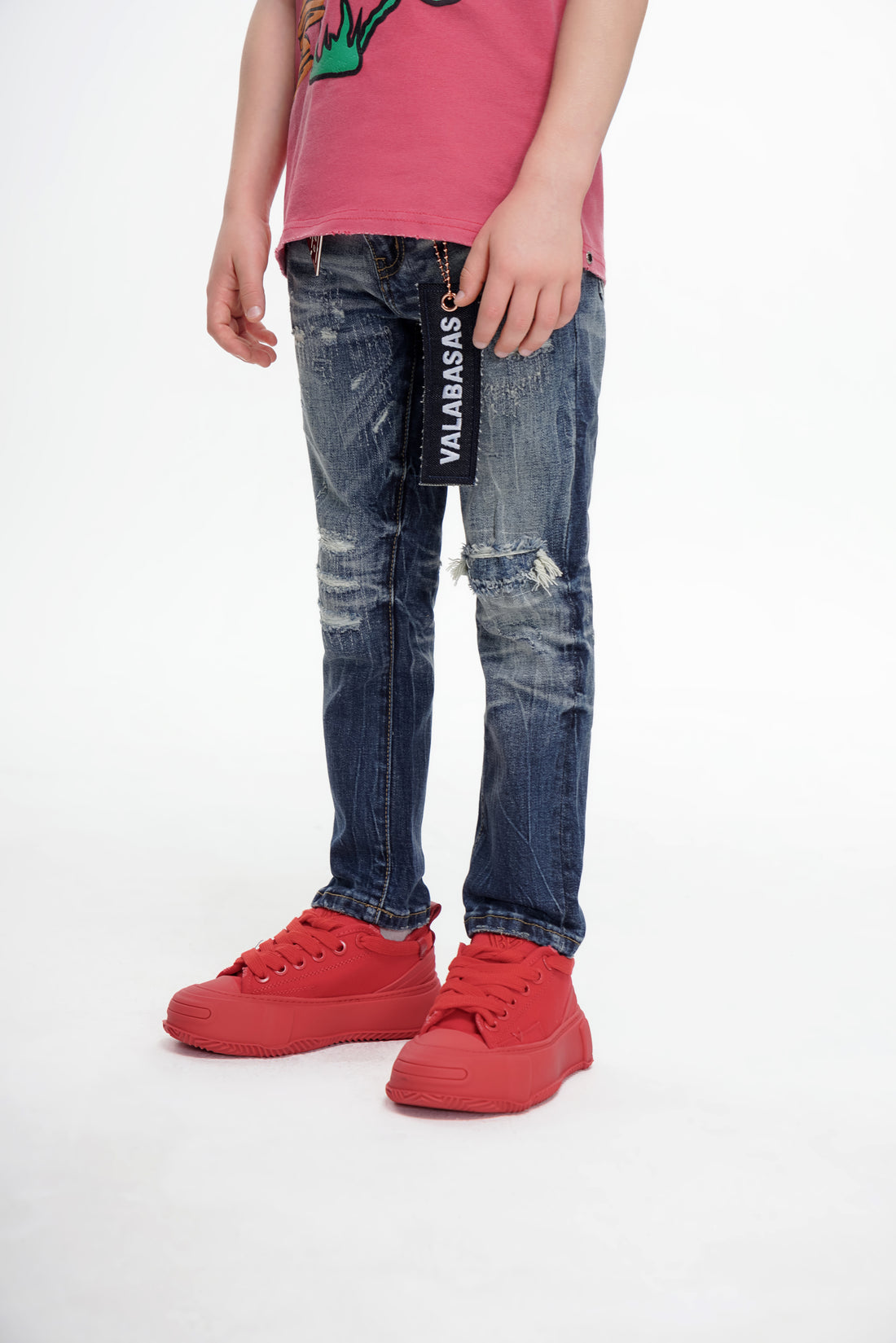 Viggo Kids Skinny Denim Jeans Light Washed