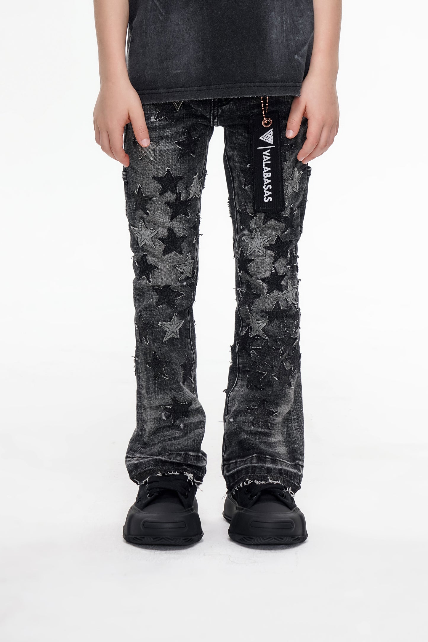 Kids V-Stars Stacked Marbled Wash