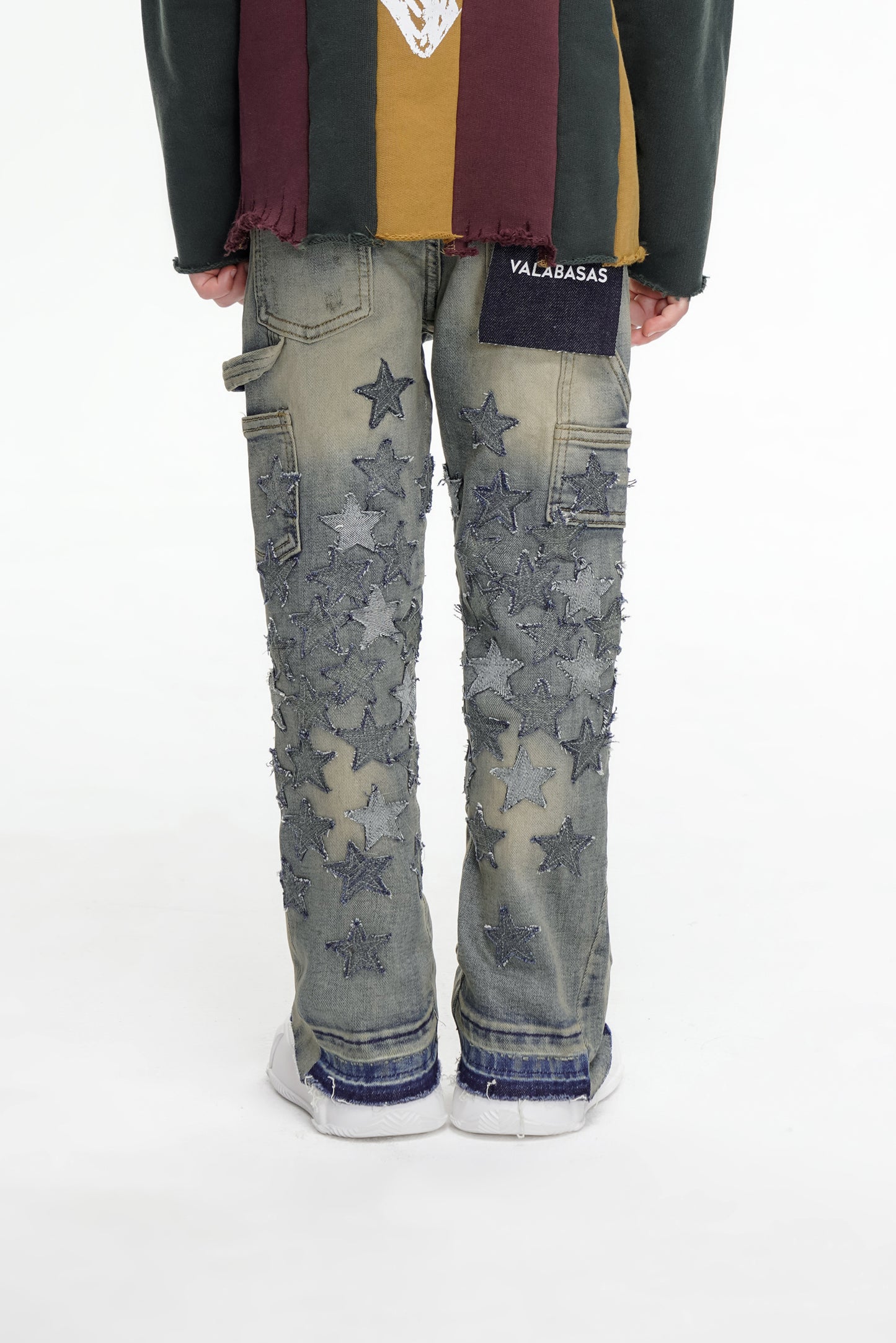 V-Stars Kids Denim Stacked Vintage Blue