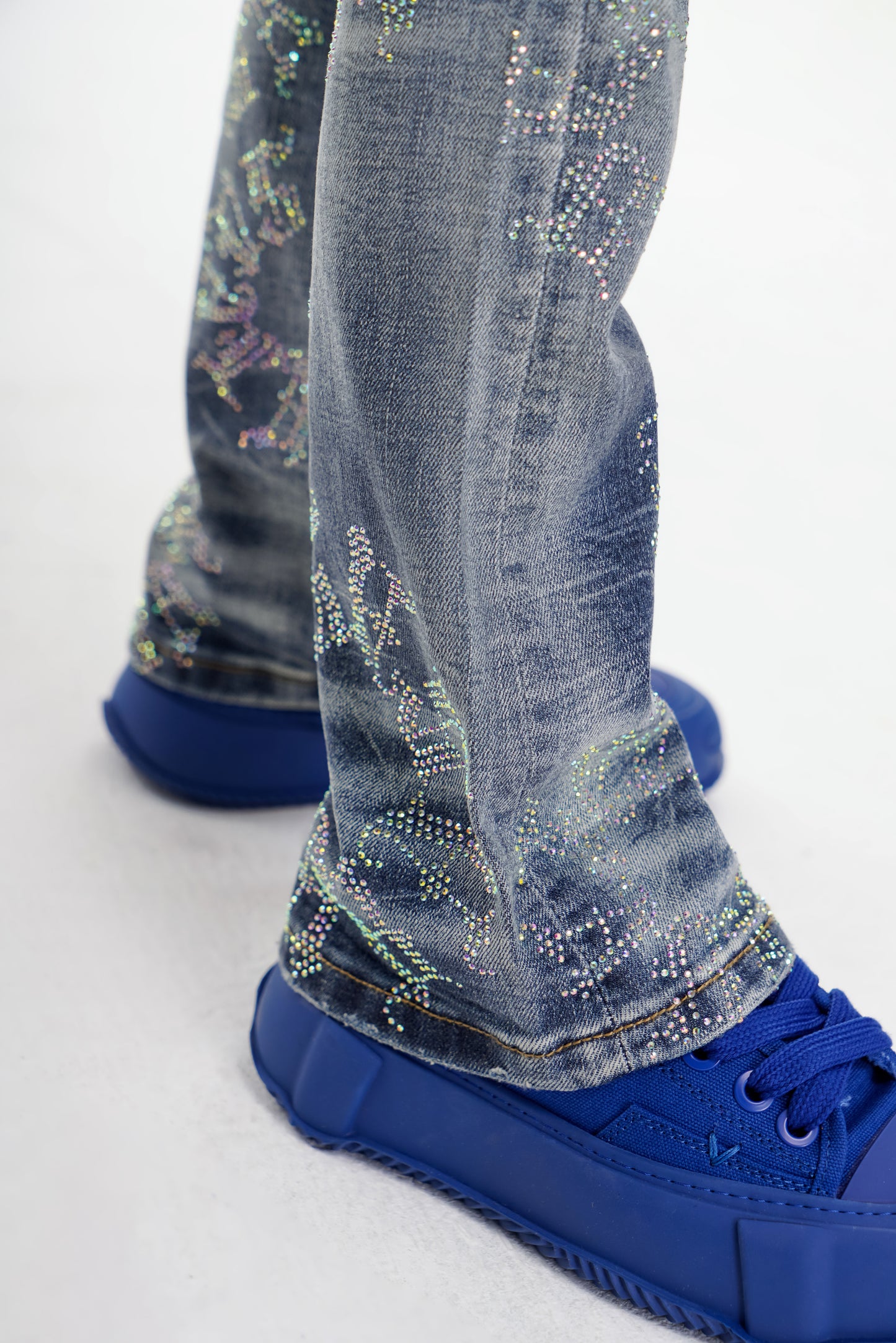 Ringer Kids Stacked Denim Dark Blue Washed