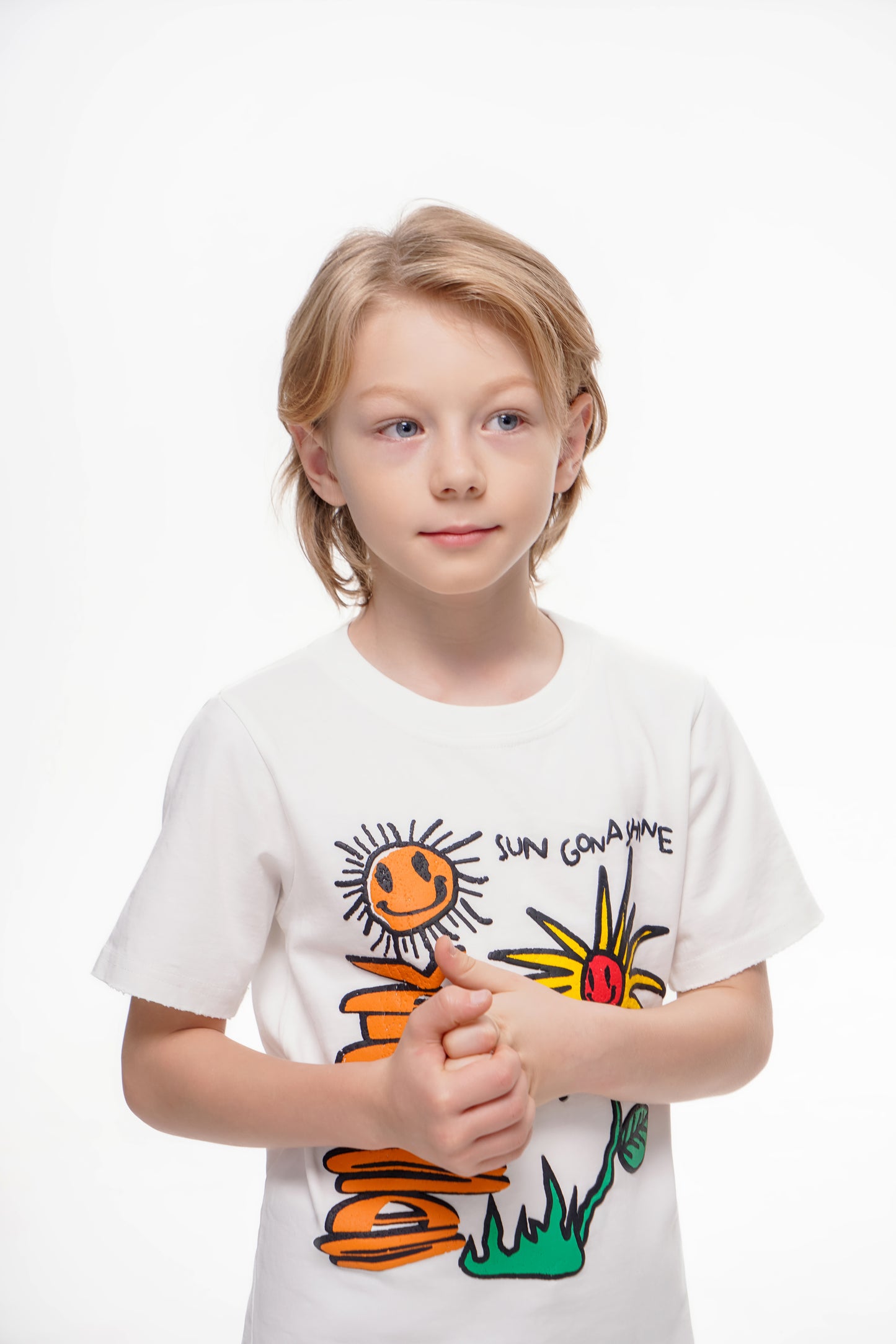 Sun Will Shine Kids Tee White