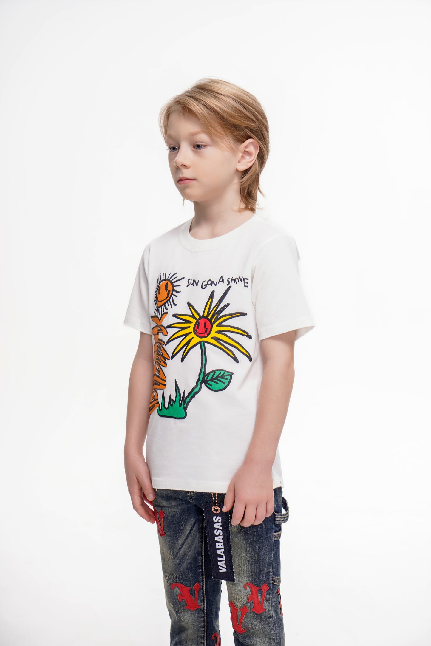 Sun Will Shine Kids Tee White