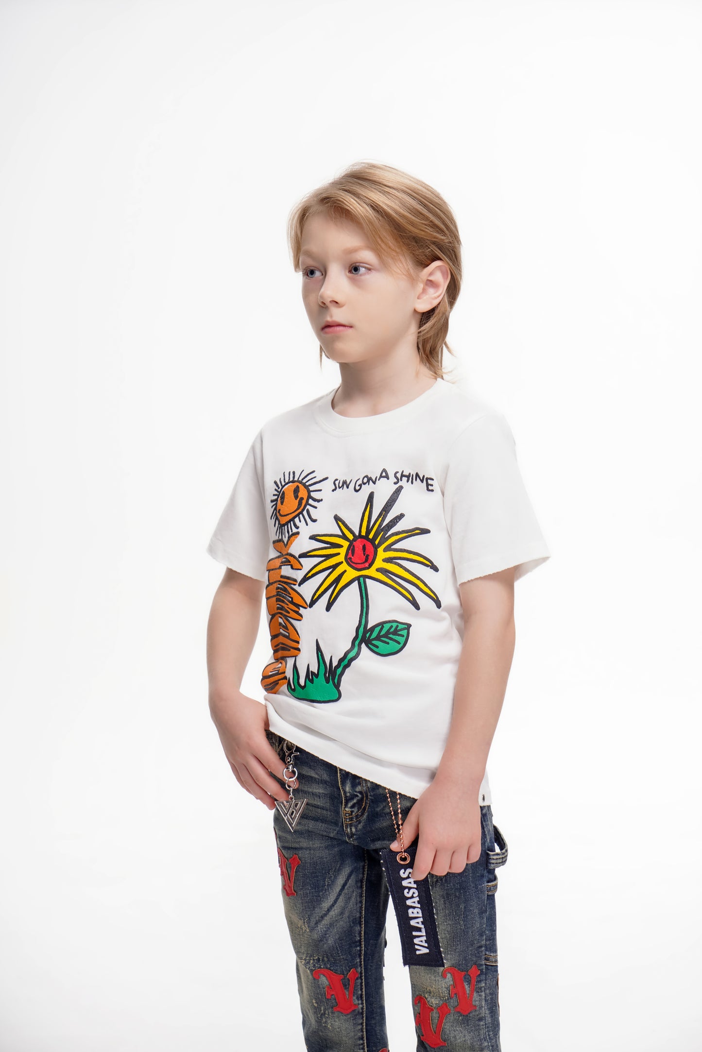 Sun Will Shine Kids Tee White