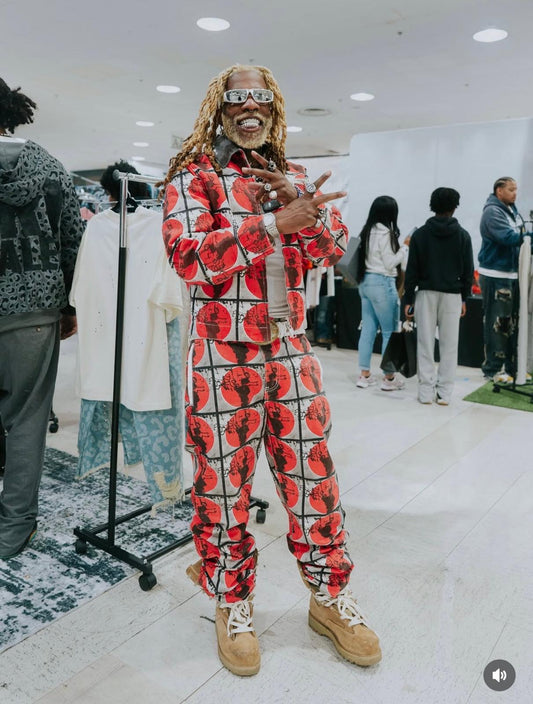 PANTALON DROIT MULTICOLORE « THAHAB »