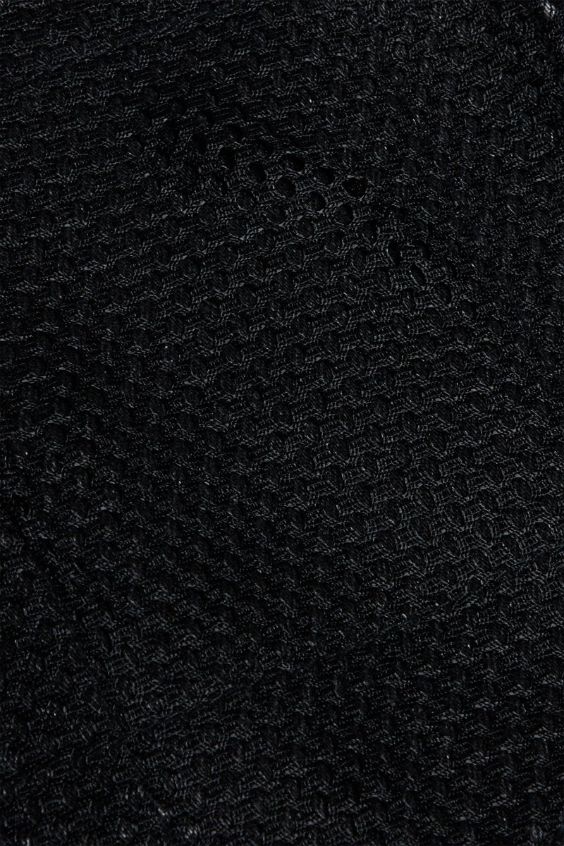 "AGENT” BLACK STACKED FLARE JEAN