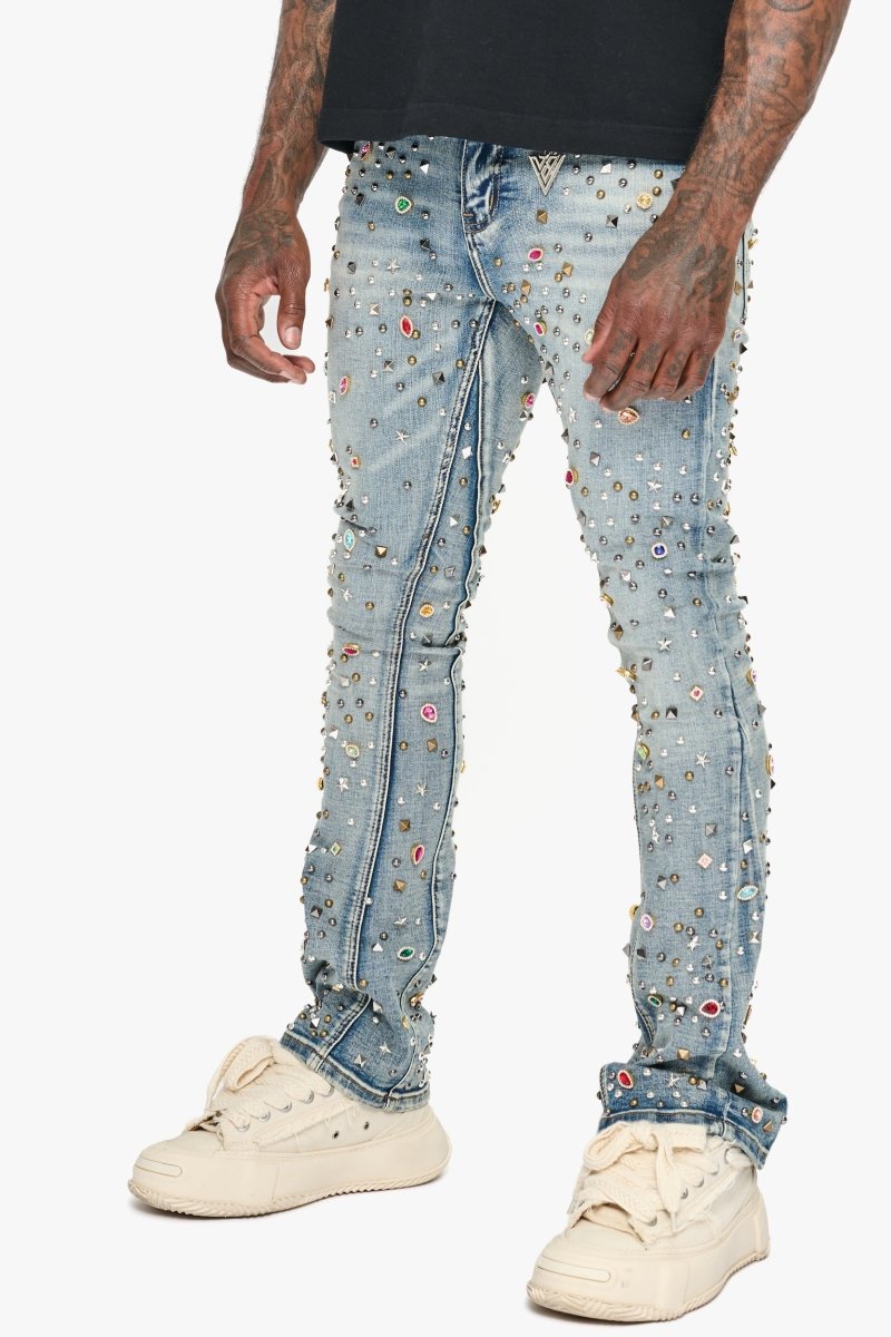 Alguero Blue Washed Stacked