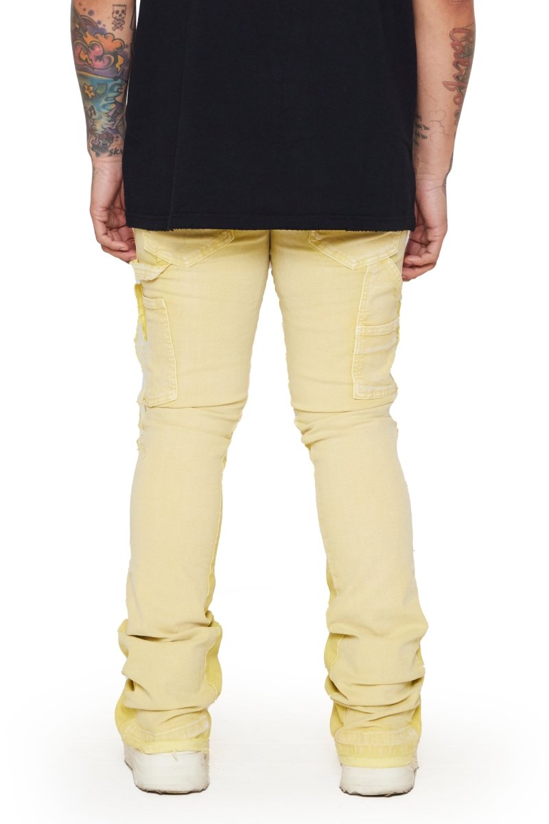 "ALPHA" STACKED FLARE LT. KHAKI - Valabasas