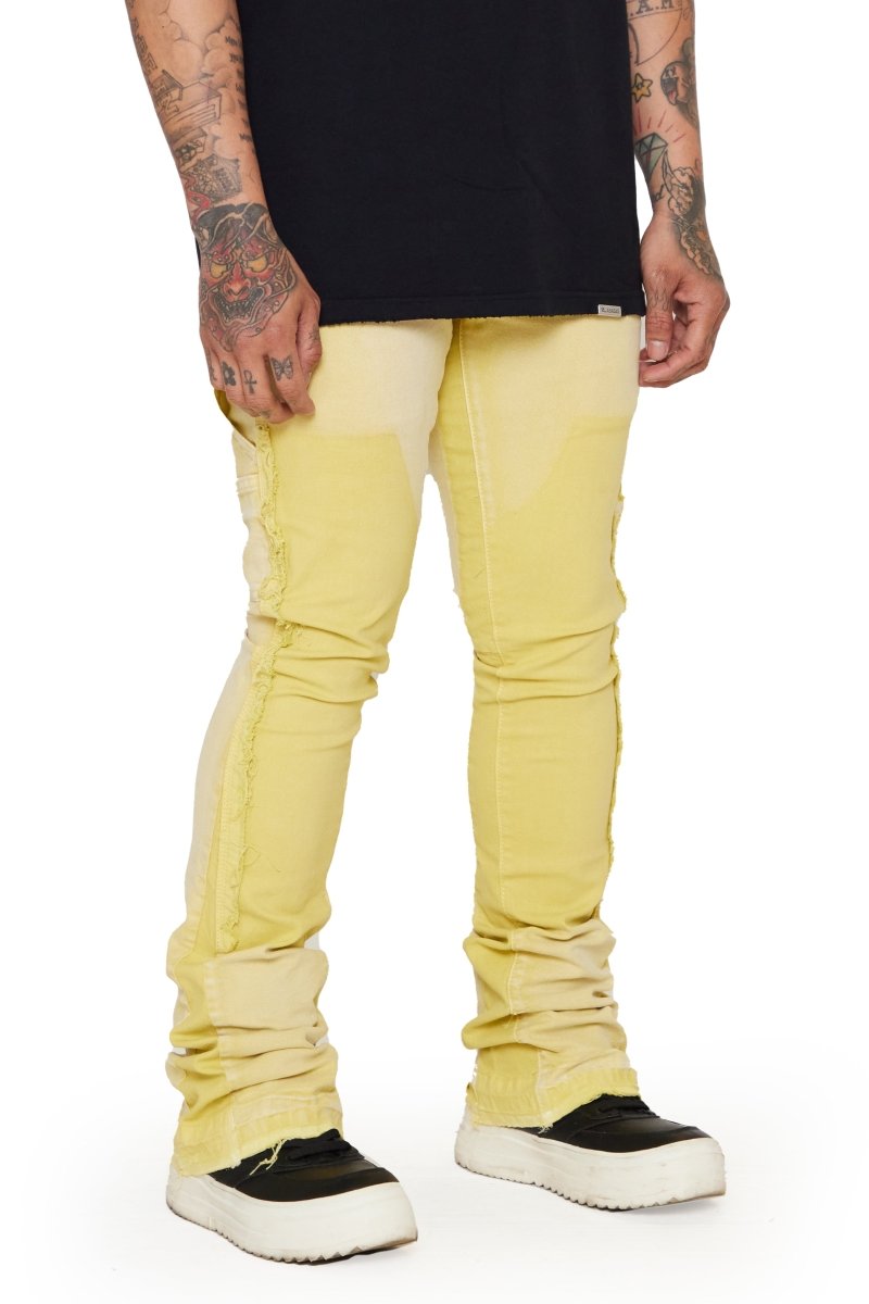 "ALPHA" STACKED FLARE LT. KHAKI - Valabasas