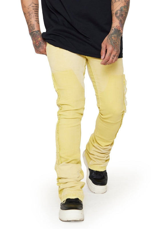 "ALPHA" STACKED FLARE LT. KHAKI - Valabasas