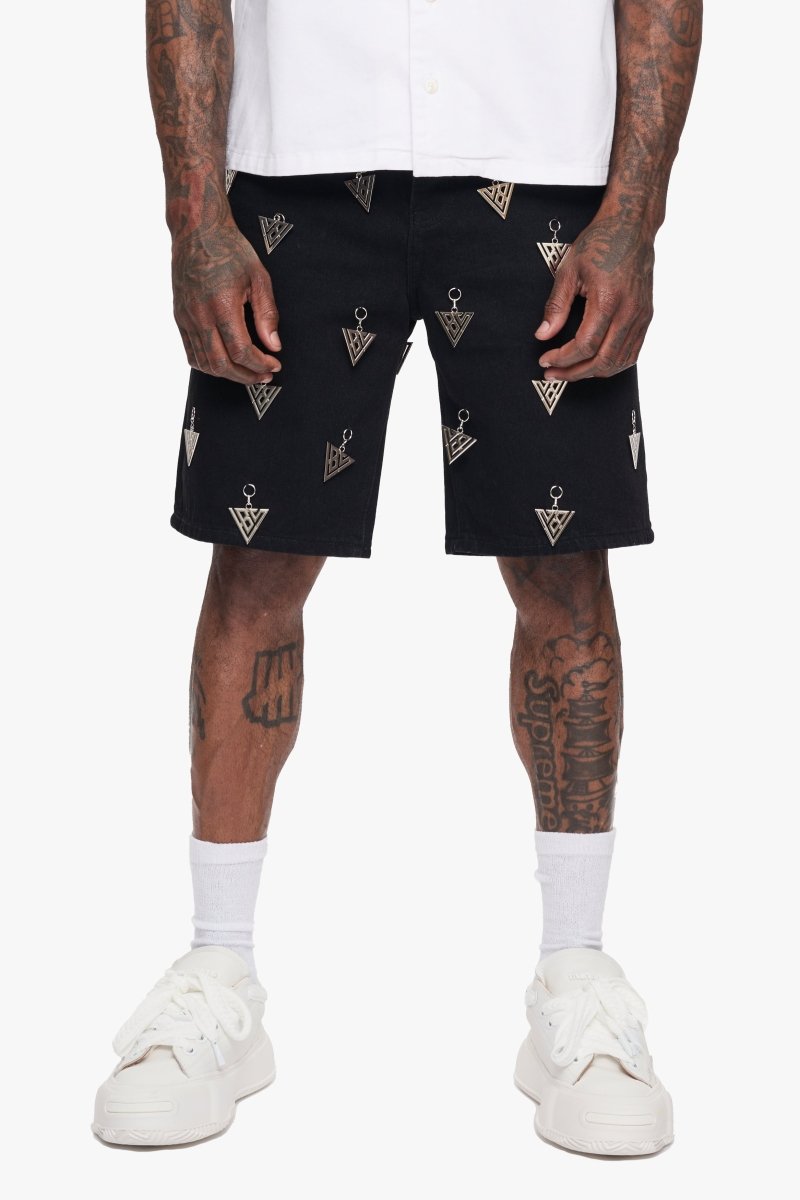 Ascension Denim Shorts Jet Black - Valabasas
