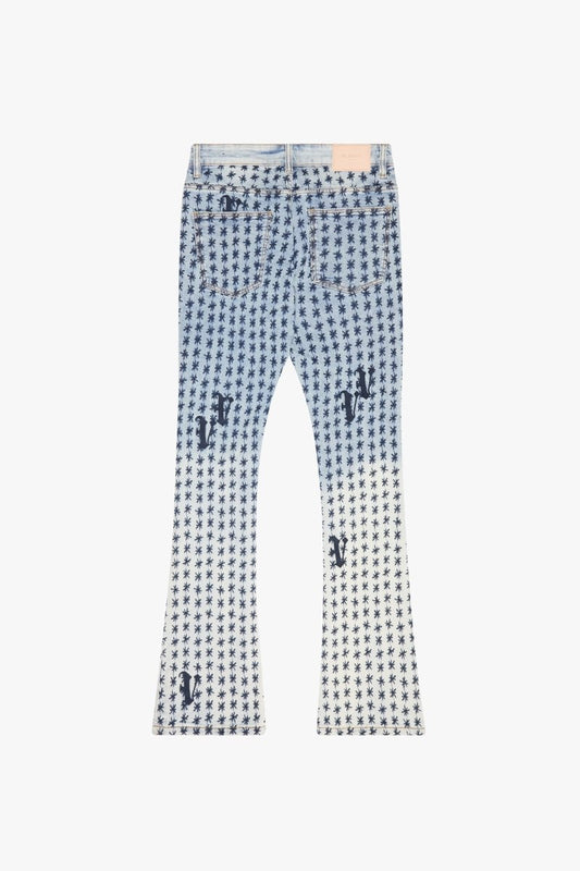 "ASTERISK" STACKED FLARE BLUE/BLACK - Valabasas