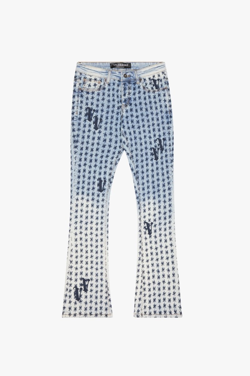 "ASTERISK" STACKED FLARE BLUE/BLACK - Valabasas