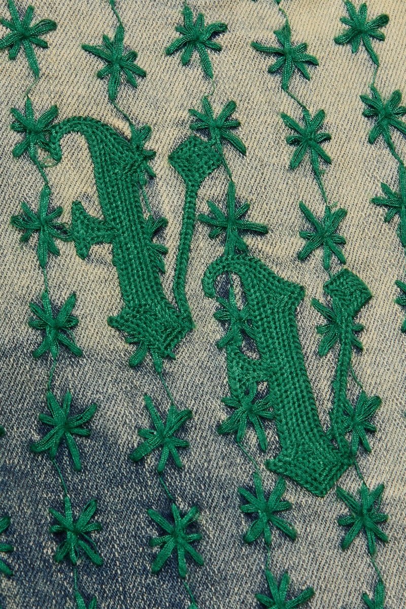 "ASTERISK" STACKED FLARE BLUE/GREEN - Valabasas