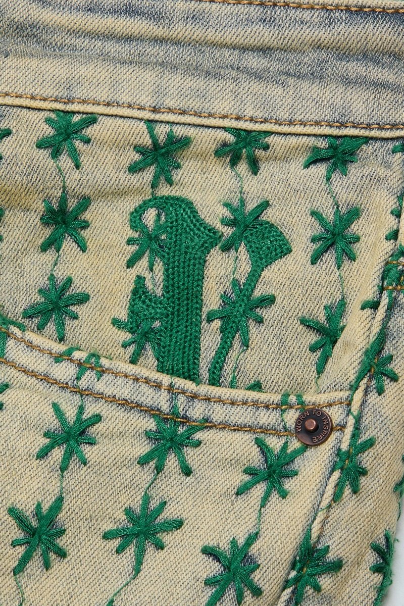 "ASTERISK" STACKED FLARE BLUE/GREEN - Valabasas