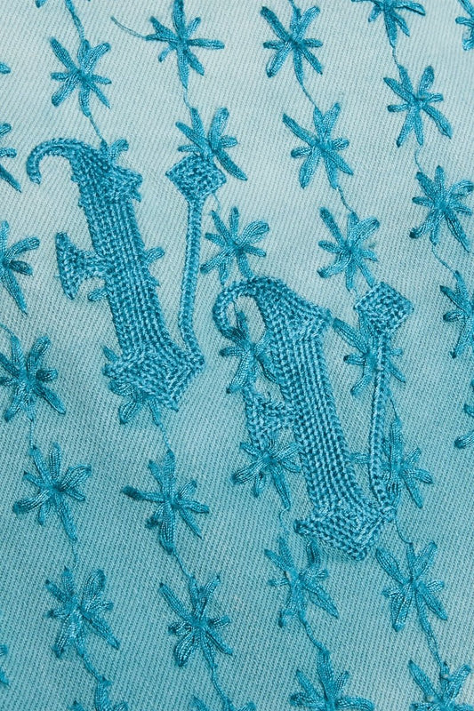 "ASTERISK" STACKED FLARE LT.BLUE/BLUE - Valabasas