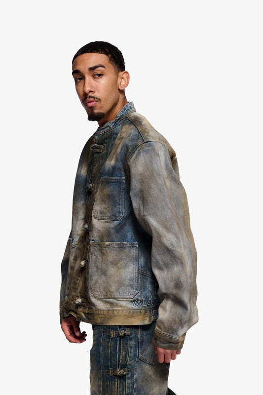 Astro Jacket Dirty Blue Washed - Valabasas