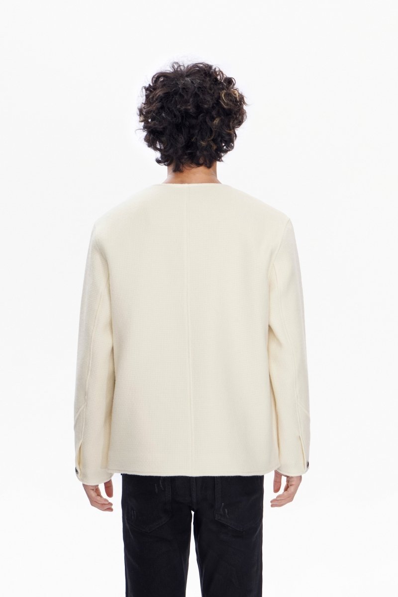 Atelier Woven Button Down Cream - Valabasas