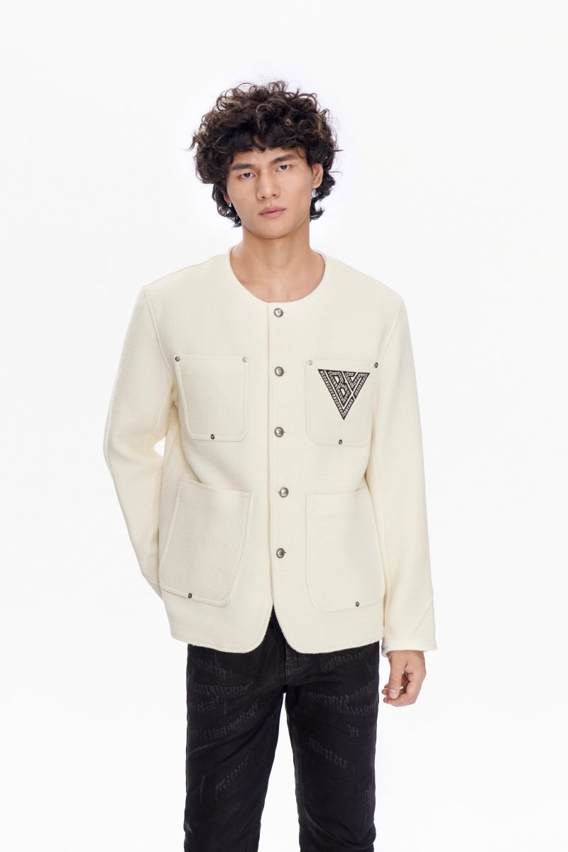 Atelier Woven Button Down Cream - Valabasas