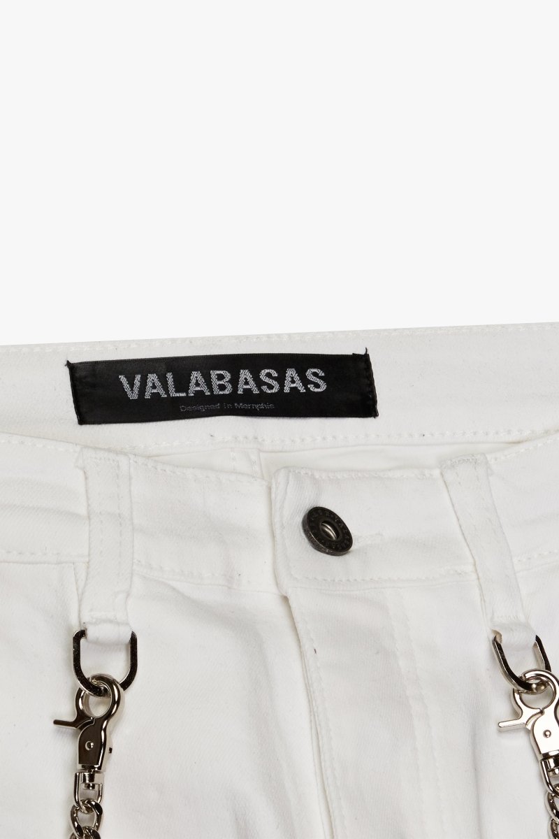 "AURA" SKINNY JEAN WHITE - Valabasas