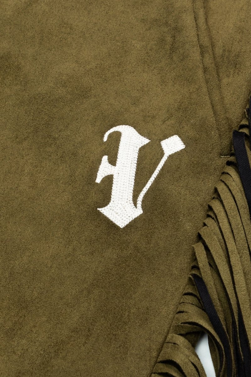 "AVIATOR” STACKED FLARE JEAN OLIVE - Valabasas