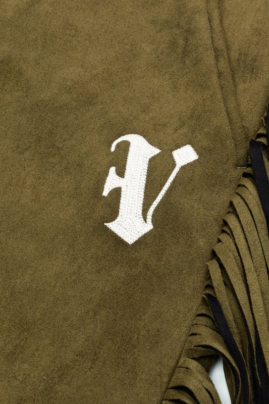 "AVIATOR” STACKED FLARE JEAN OLIVE - Valabasas