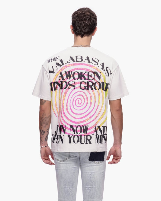 Awoken Minds Tee Beige - Valabasas