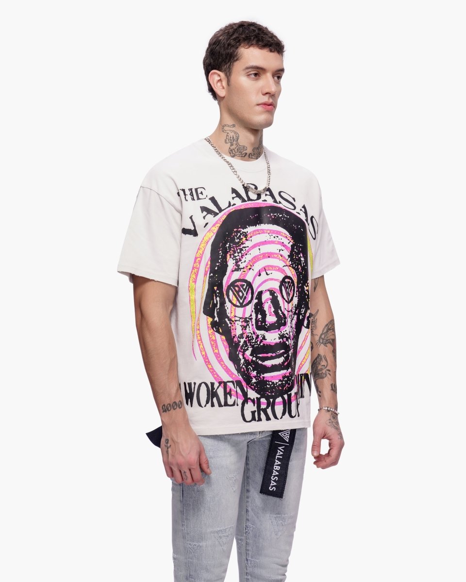 Awoken Minds Tee Beige - Valabasas