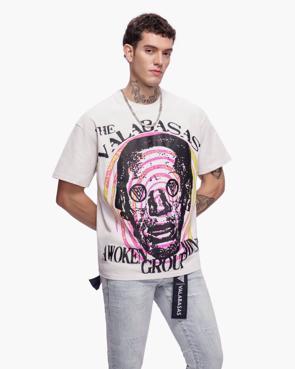 Awoken Minds Tee Beige - Valabasas