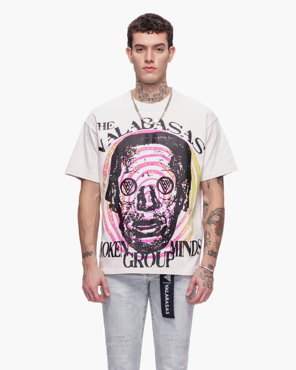 Awoken Minds Tee Beige - Valabasas