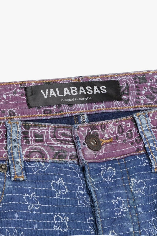 "BANDIT" STACKED FLARE JEAN INDIGO - Valabasas