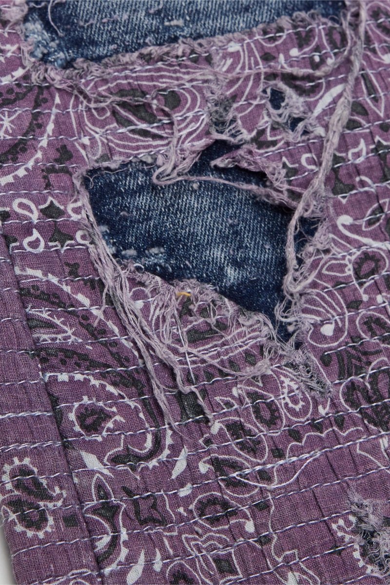 "BANDIT" STACKED FLARE JEAN LAVENDAR - Valabasas