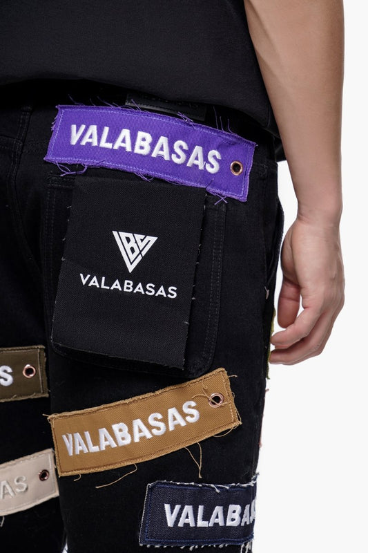 Banner Jorts Jet Black - Valabasas