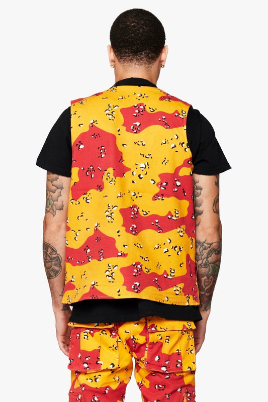 "BATTALION" VEST BADLAND CAMO - Valabasas